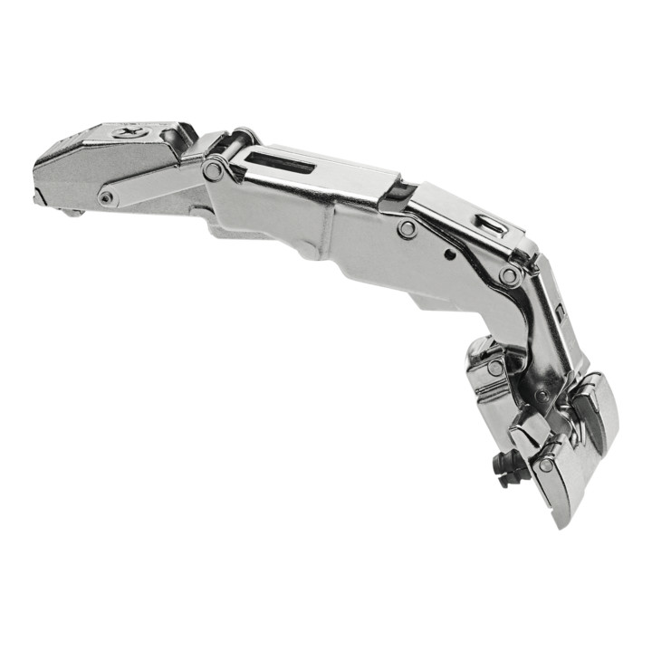 Blum CLIP top BLUMOTION Weitwinkelscharnier für 0-Einsprung 155°, Eckanschlag, Topf: INSERTA, vernickelt