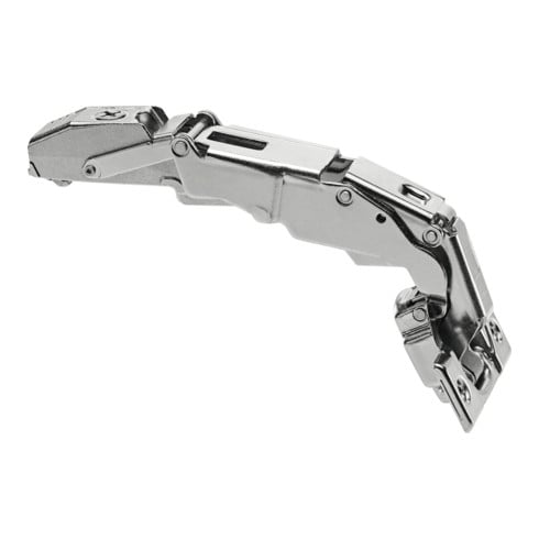 Blum CLIP top Charnière grand angle pour 0-entrée 155°, arrêt d’angle, cuvette : vis, nickelée