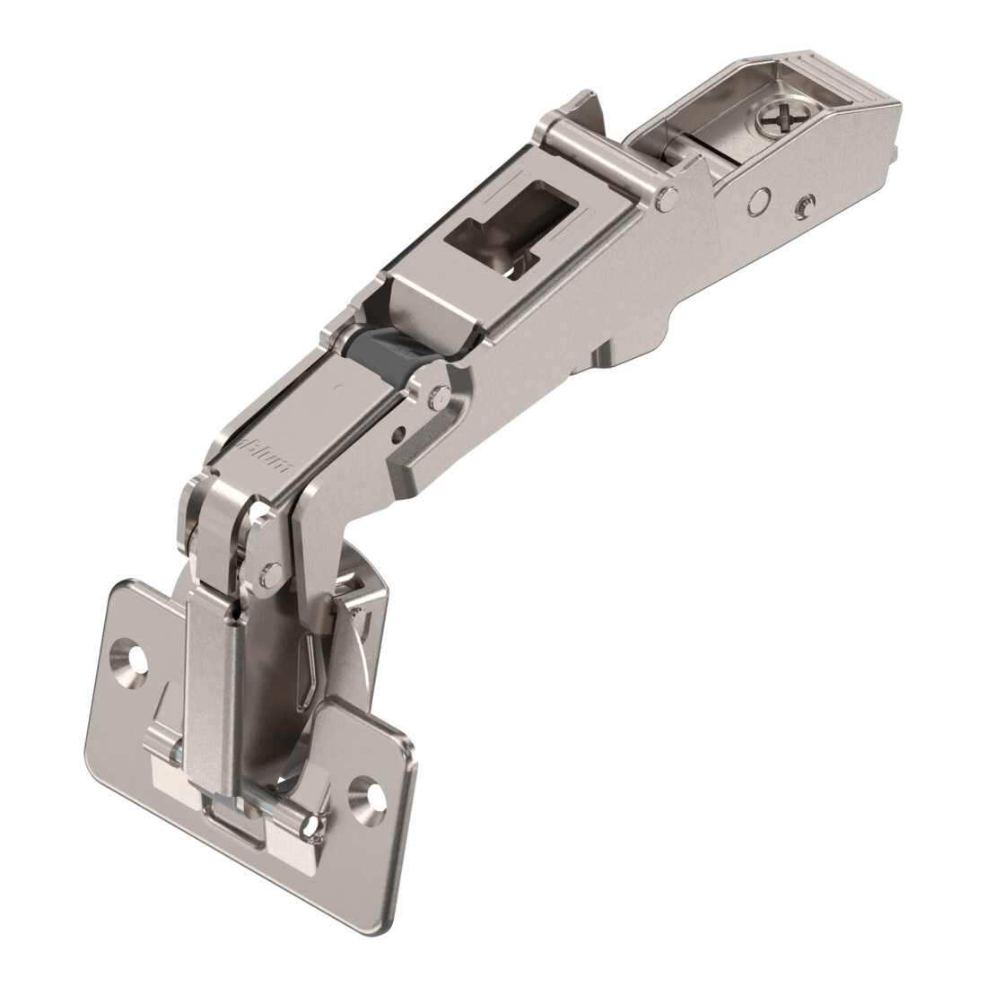 Blum CLIP top Weitwinkelscharnier 170°, Eckanschlag, Topf: Schrauben, vernickelt