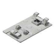 Blum CRISTALLO Plaque à coller, rectangulaire, pour verre / miroir, nickelé mat sablé-3