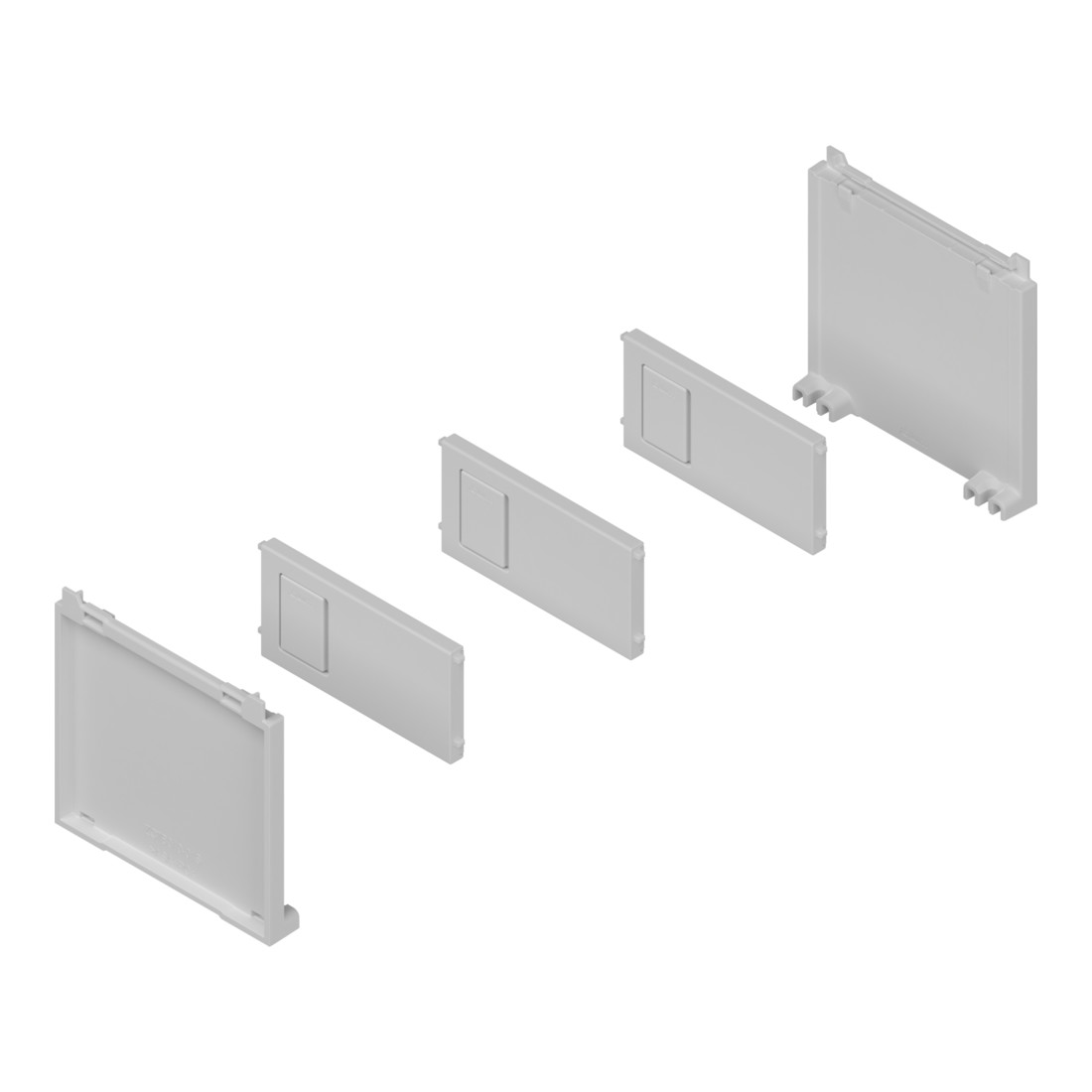 Blum Flaschenset AMBIA-LINE Länge 99,6 mm seidenweiss matt
