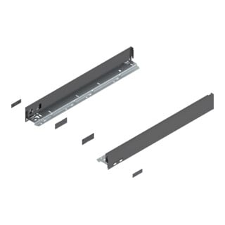 Blum LEGRABOX Cadre, hauteur N 66,5 mm, NL 550 mm, gauche/droite, pour LEGRABOX pure, oriongrau mat