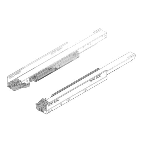 Blum Korpusschiene LEGRABOX mit TIP-ON Vollauszug links/rechts