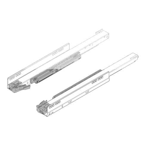 Blum Korpusschiene LEGRABOX mit TIP-ON Vollauszug links/rechts