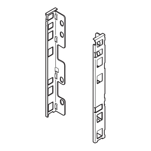 Blum LEGRABOX support arrière en bois, hauteur C 193 mm, gauche/droite, gris orion mat