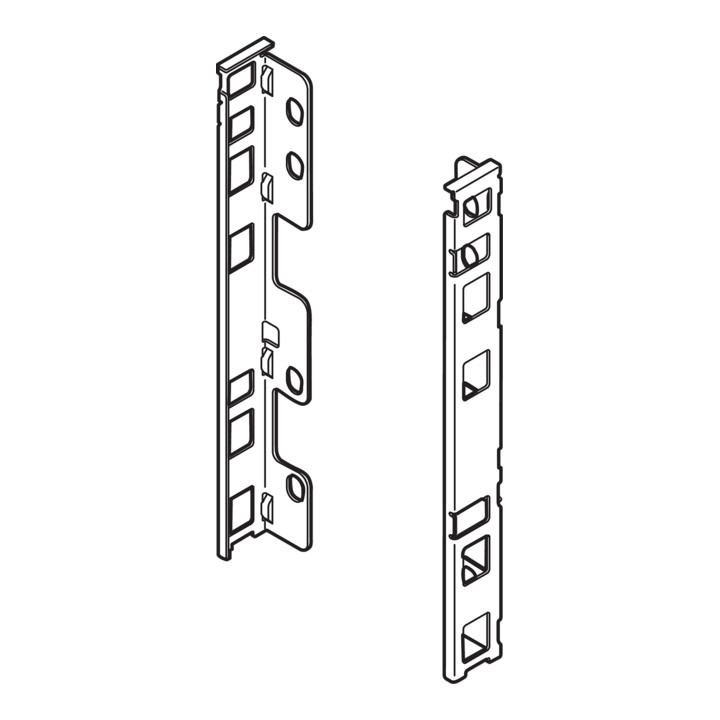 Blum LEGRABOX Support arrière en bois, hauteur C 193 mm, gauche/droite, gris orion mat