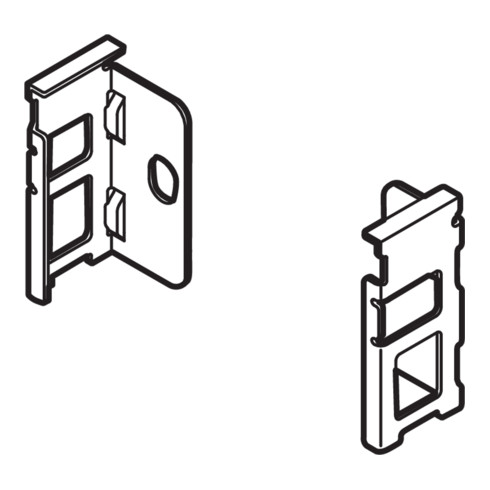 Blum Support de paroi arrière en bois LEGRABOX hauteur N (80 mm)