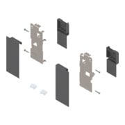 Blum LEGRABOX Support frontal, hauteur K, pour tiroir intérieur, gauche/droite, gris orion mat