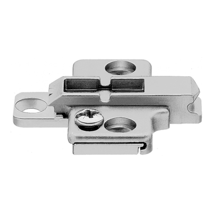 Blum Montageplatte CLIP kreuz 0 mm Zink Schrauben HV 2-teilig Handelsverpackung