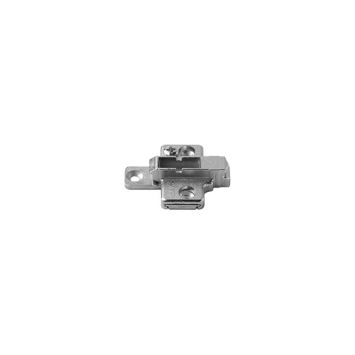 Blum Montageplatte CLIP kreuz 3 mm Zink Schrauben HV 2-teilig