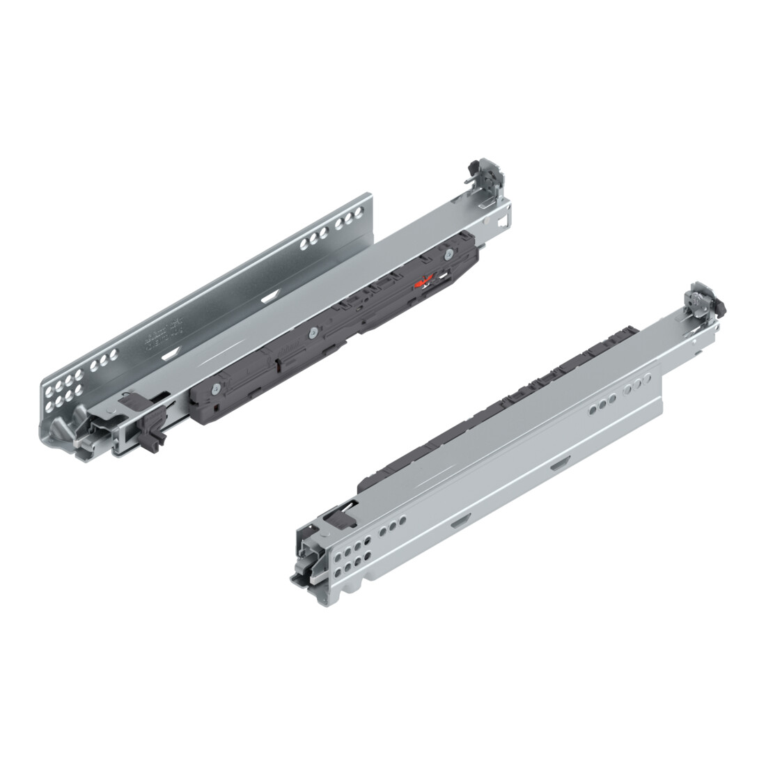 Blum MOVENTO mit BLUMOTION S, Vollauszug für Holzschubkasten, 40 kg, NL 380 mm, für Kupplung, links/rechts, verzinkt