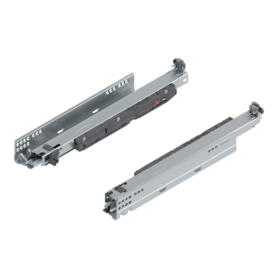 Blum MOVENTO mit BLUMOTION S, Vollauszug für Holzschubkasten, 40 kg, NL 400 mm, für Kupplung, links/rechts, verzinkt
