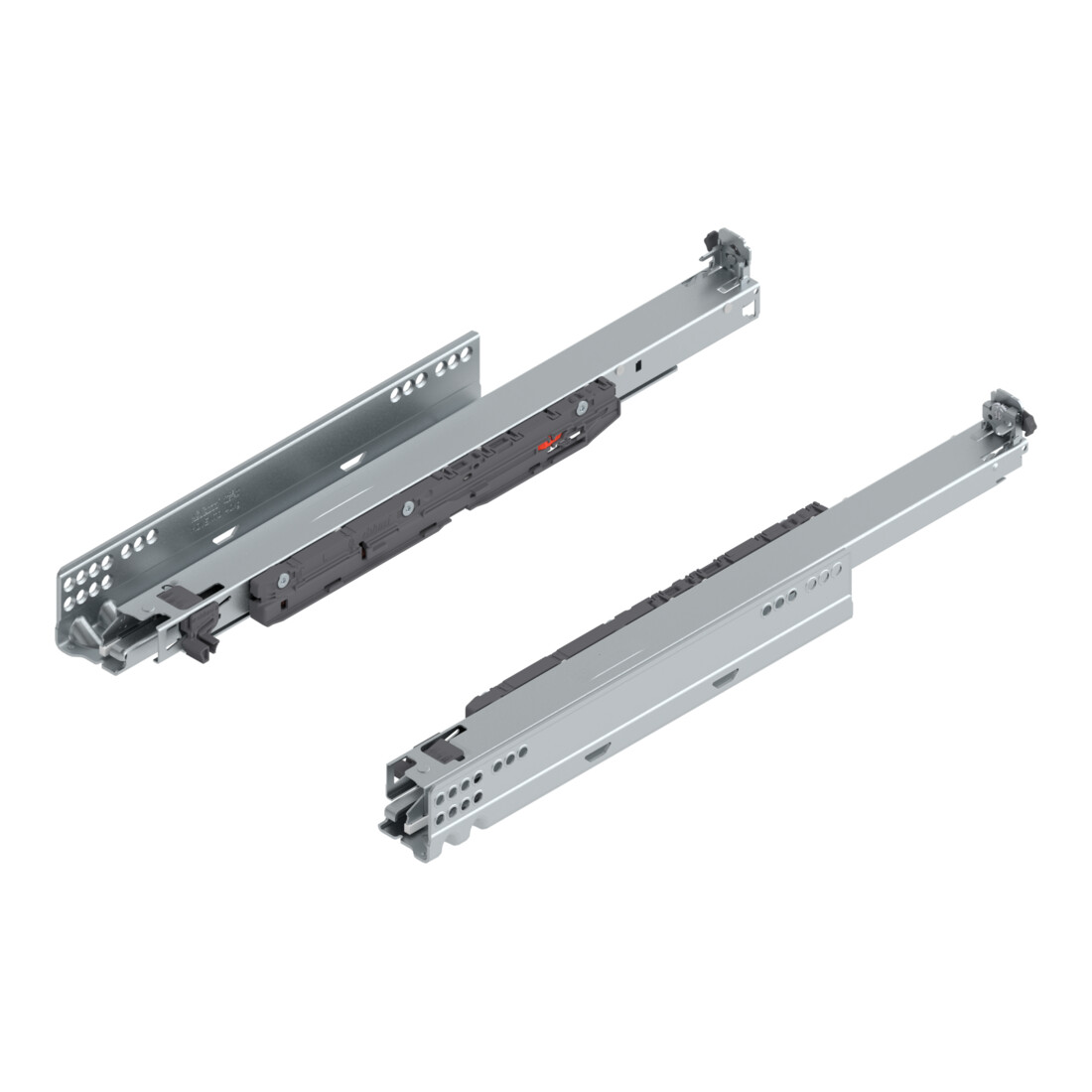 Blum MOVENTO mit BLUMOTION S, Vollauszug für Holzschubkasten, 40 kg, NL 450 mm, für Kupplung, links/rechts, verzinkt