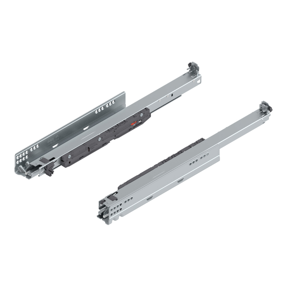 Blum MOVENTO mit BLUMOTION S, Vollauszug für Holzschubkasten, 40 kg, NL 500 mm, für Kupplung, links/rechts, verzinkt