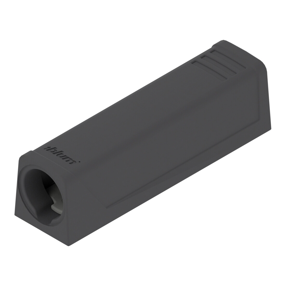 Blum Plaque d'adaptation TIP-ON pour portes droites (20/17 mm) Terraschwarz