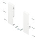 Blum Support frontal TANDEMBOX hauteur D pour tiroir à l'anglaise avec tringle simple gauche/droite pour TANDEMBOX antaro blanc soie-3