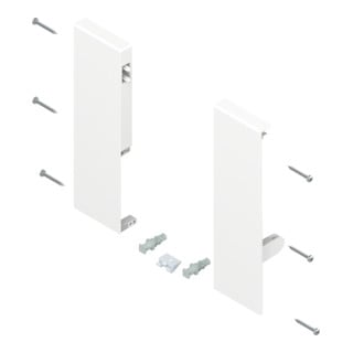 Blum Support frontal TANDEMBOX hauteur D pour tiroir à l'anglaise avec tringle simple gauche/droite pour TANDEMBOX antaro blanc soie