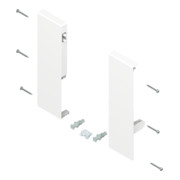 Blum Support frontal TANDEMBOX hauteur D pour tiroir à l'anglaise avec tringle simple gauche/droite pour TANDEMBOX antaro blanc soie