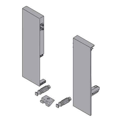 Blum Support frontal TANDEMBOX Hauteur D pour tiroir intérieur avec 1 seule rampe gauche/droite pour TANDEMBOX antaro blanc soie