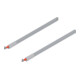 Blum TANDEMBOX Rail longitudinal (haut), pour tiroir frontal, NL 550 mm, gauche/droite, pour TANDEMBOX intivo/antaro, pour TANDEMBOX antaro, R9006 aluminium blanc-1
