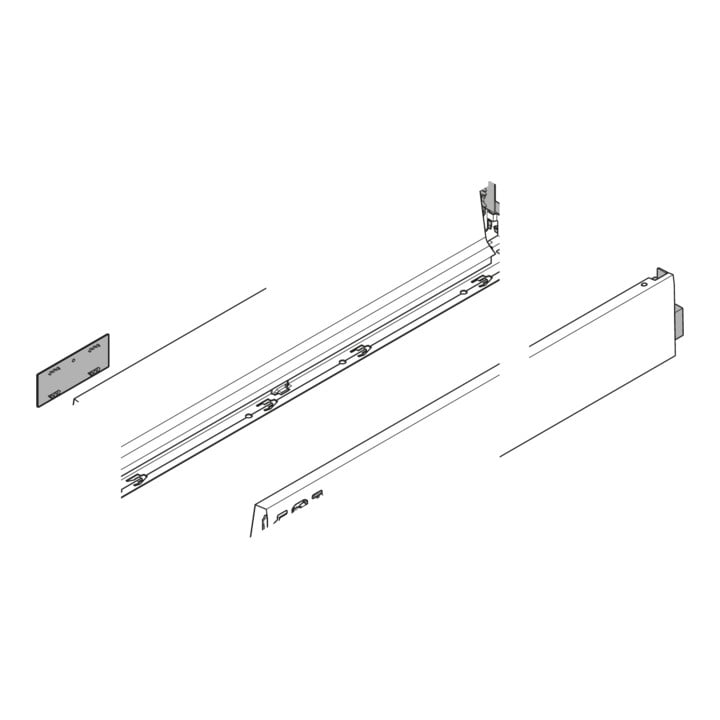 Blum Zarge TANDEMBOX Hauteur M (83 mm) gauche/droite pour TANDEMBOX intivo/antaro