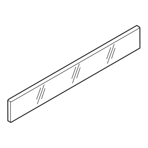 Blum TANDEMBOX Einschubelement - Seite, Höhe D, NL=350 mm, Glas klar, 2 Stk. im Set, für TANDEMBOX antaro, klar