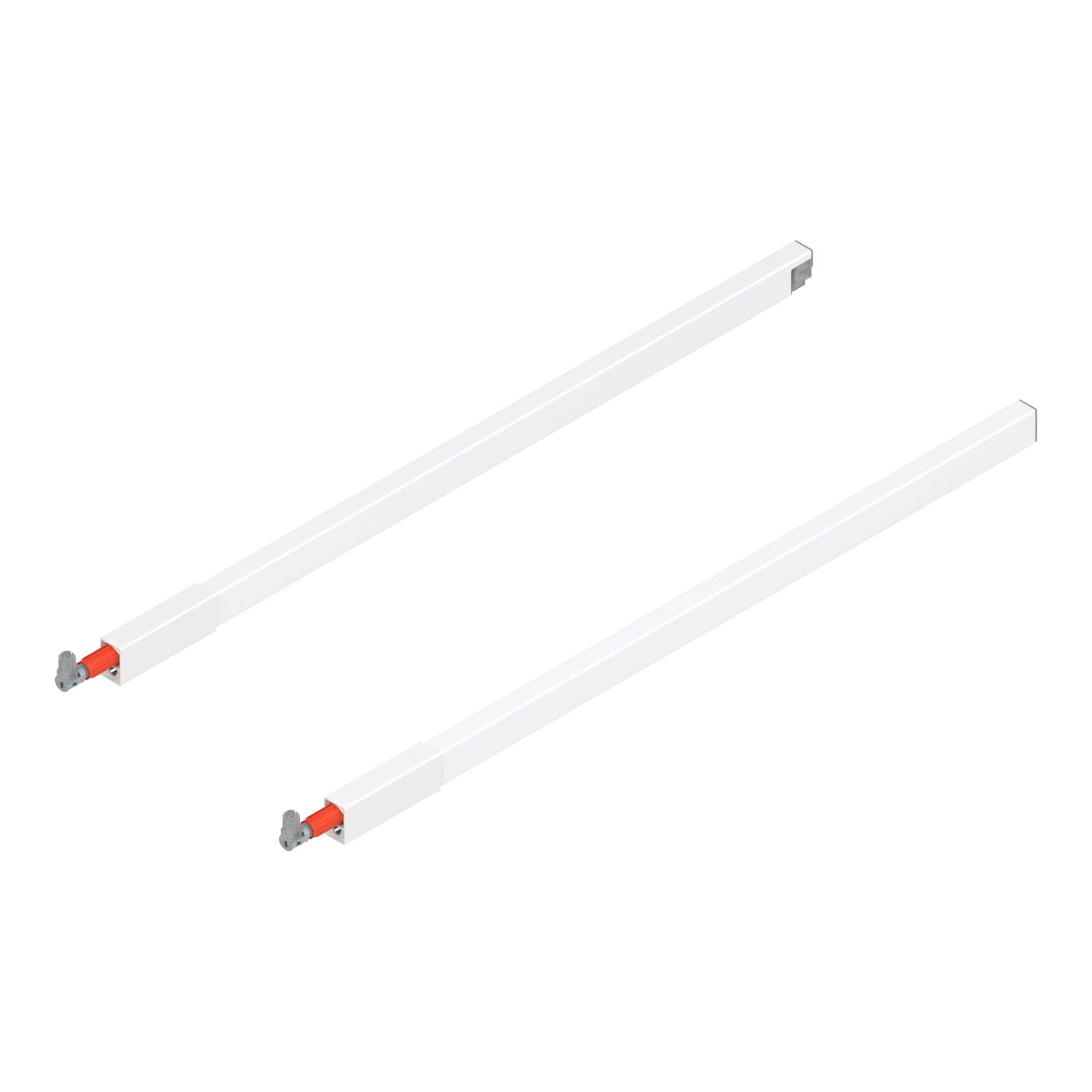 Blum TANDEMBOX Längsreling (oben), für Frontauszug, NL 600 mm, links/rechts, für TANDEMBOX antaro, seidenweiss