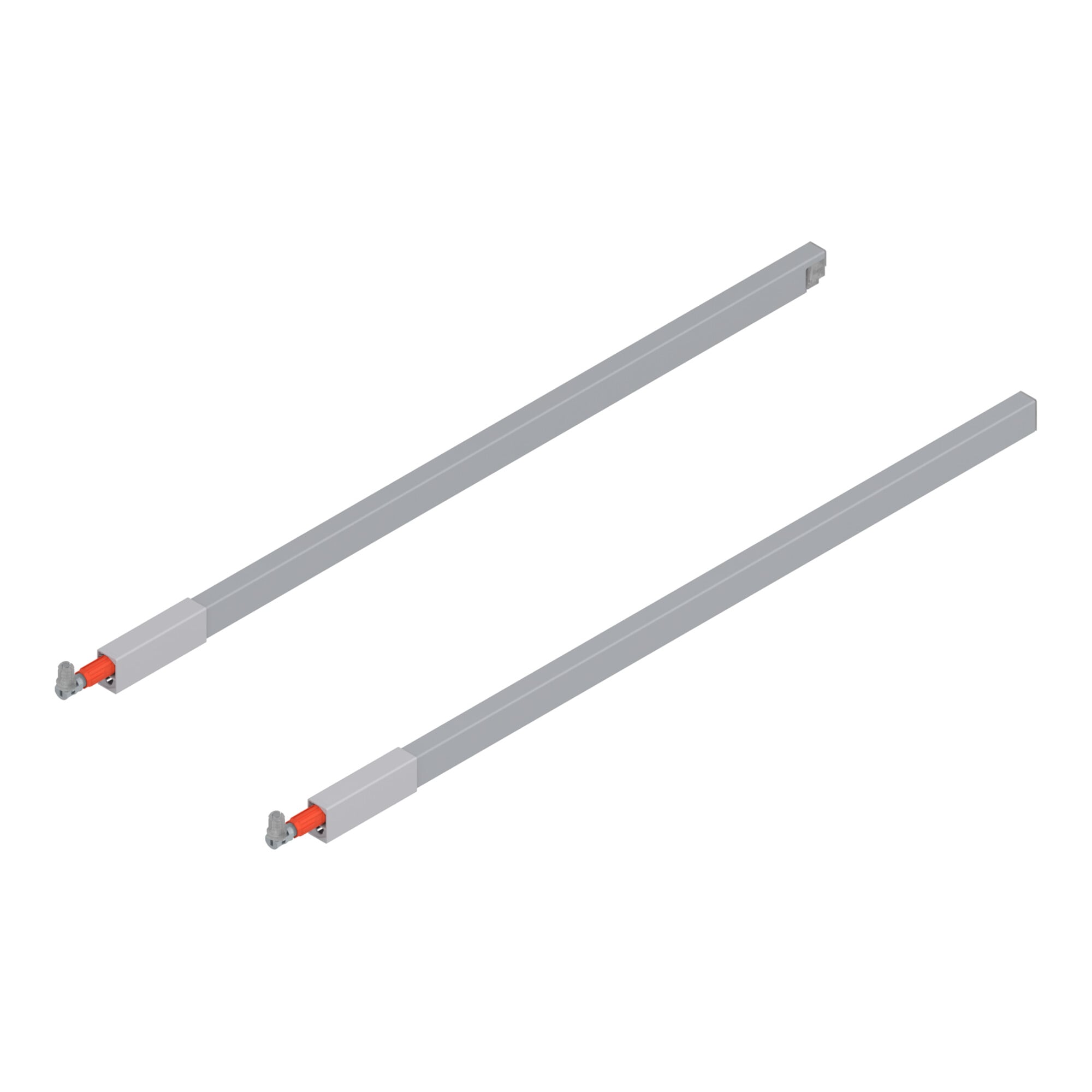 Blum TANDEMBOX Längsreling (oben), für Frontauszug, NL 650 mm, links/rechts, für TANDEMBOX antaro, R9006 weissaluminium