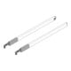 Blum TANDEMBOX Reling longitudinale (haut), pour tiroir frontal, NL 400 mm, gauche/droite, pour TANDEMBOX intivo/antaro, pour TANDEMBOX antaro, R9006 aluminium blanc