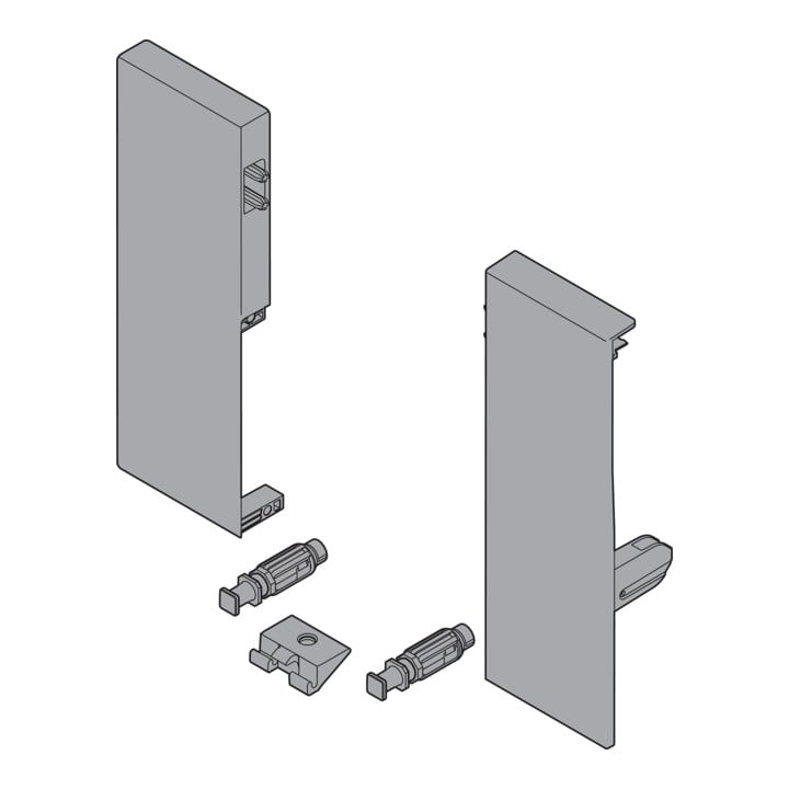 Blum TANDEMBOX Support avant, hauteur C, pour tiroir intérieur avec 1 rambarde, gauche/droite, pour TANDEMBOX antaro, gris blanc