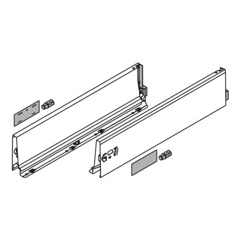 Blum Zarge TANDEMBOX Höhe K (115 mm) für TANDEMBOX antaro