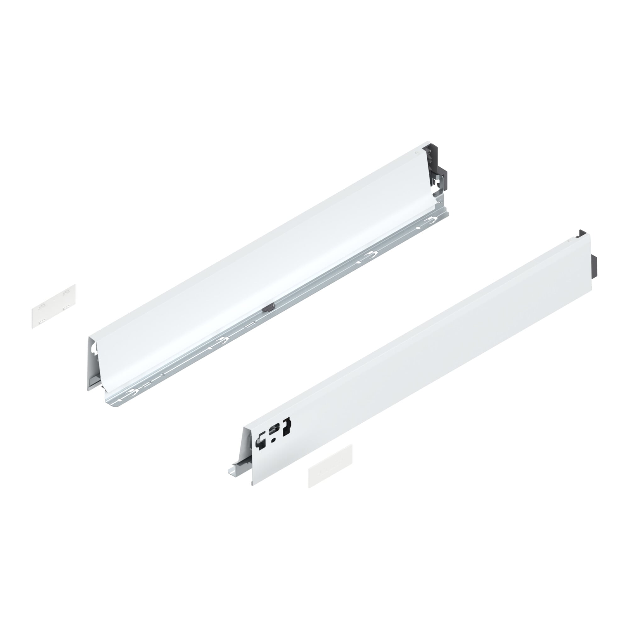 Blum TANDEMBOX Zarge, Höhe M 83 mm, NL 600 mm, links/rechts, für TANDEMBOX intivo/antaro, seidenweiss