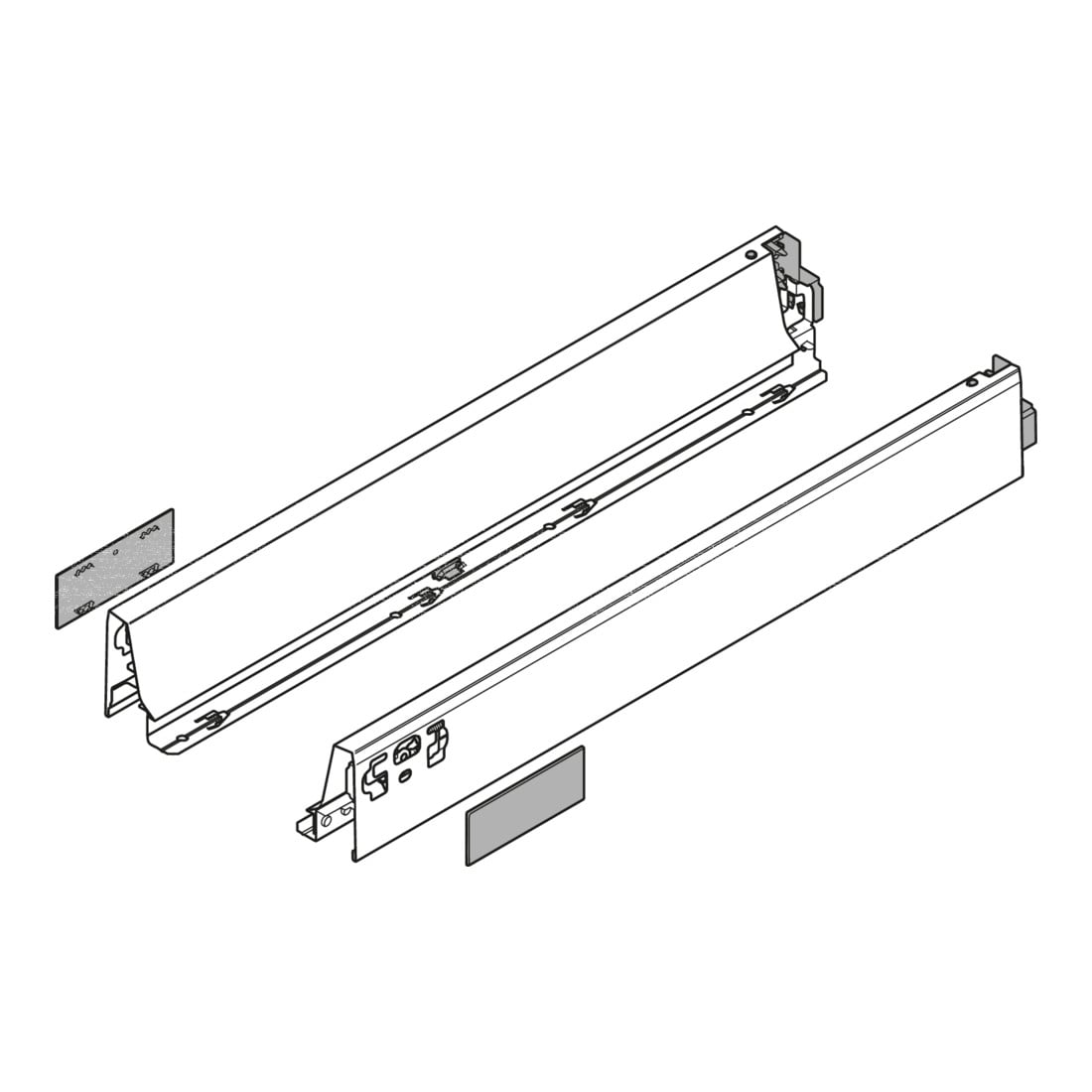 Blum Zarge TANDEMBOX Höhe N (68 mm) für TANDEMBOX intivo/antaro