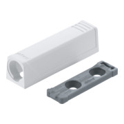 Blum TIP-ON Adapterplatte für Türen, Kurzversion, Schrauben, seidenweiss-3