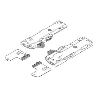 Blum TIP-ON BLUMOTION Set (Einheit + Mitnehmer) für LEGRABOX/MOVENTO