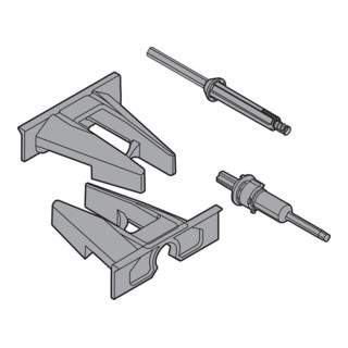 Blum TIP-ON Kupplung und Aufnahme Kunststoff / Stahl