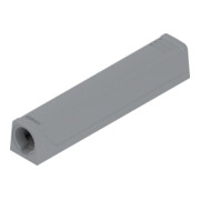 Blum TIP-ON plaque adaptatrice pour portes, version longue, avec vis, R7036 gris métallisé