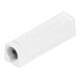 Blum TIP-ON Plaque d’adaptation pour portes, version courte, avec vis, blanc soyeux-1