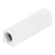 Blum TIP-ON Plaque d’adaptation pour portes, version courte, avec vis, blanc soyeux