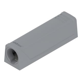 Blum TIP-ON plaque d’adaptation pour portes, version courte, vis, R7036 gris plaqué