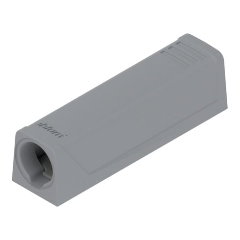 Blum TIP-ON plaque d’adaptation pour portes, version courte, vis, R7036 gris plaqué