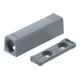 Blum TIP-ON plaque d’adaptation pour portes, version courte, vis, R7036 gris plaqué-3