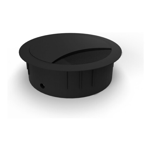 BMB EXIT R, Ø60mm, schwarz Kabeldurchlass, H: 21mm