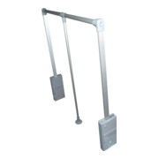 BMB Kleiderlift, 850-1100mm, Stahl, silbergrau, 12kg-1