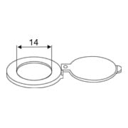 BMB NO contact pour espion de porte MS chr. Intérieur D.14mm-4