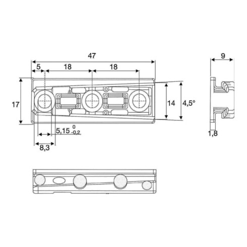 BMB Schwerlast-Verbinder Solid M Zamak 47mm