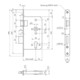BMH Serrure à encastrer PA, 1013, PZW72/9, D65, F24x235rd, PAF-E, DR, sélect.-2