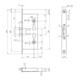 BMH Serrure à encastrer PA, 1758, PZ72/9, D65, F24x235rd, PAF-D sélectionnable-2