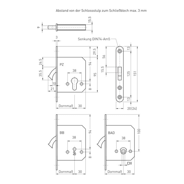 BMH ZT-Schiebe,168,PZ,D55,F20