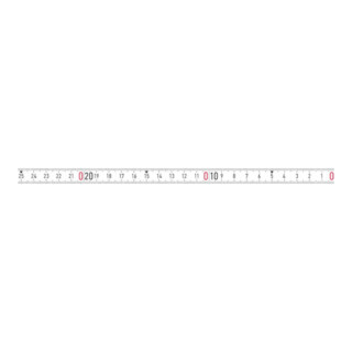 BMI Nastro di misurazione bianco autoadesivo 5 m x 13 mm RNL-SK